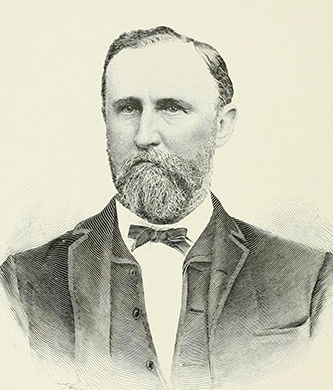 An engraving of Rufus Y. McAden published in 1892. Image from the Internet Archive.