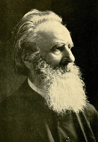 A photograph of Johannes Adam Simon Oertel, from J. F. Oertel's <i>A Vision Realized: A Life Story of Rev. J. A. Oertel</i>, published 1917. 