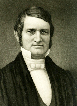 An engraving of Leonidas Polk during his time as missionary bishop of the Southwest. Image from Archive.org.