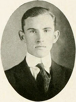 Photograph of William Tannahill Polk from his 1917 college yearbook. Image from Digital NC, University of North Carolina at Chapel Hill.