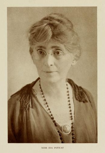"Miss Ida Poteat."  Photographic portrait of Ida Isabella Poteat, from the 1923 Meredith College (Raleigh, N.C.) yearbook <i>Oak Leaves</i>.  