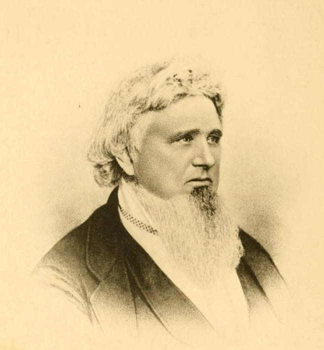 Image of James Ross, from Life and times of Elder Reuben Ross, [opposite of p. 425], published 1882 by Philadelphia, printed by Grant, Faires & Rodgers. Presented on Internet Archive.