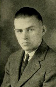 Image of Ralph Henderson Scott, from State University's Agromeck Yearbook, [p.79], published 1924 by Raleigh, N. C. : Student Publication Authority, North Carolina State University. Presented on Internet Archive.
