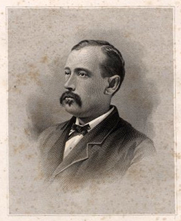 Portrait of John Williams Shackelford from <i>Memorial Addresses on the Life and Character of John W. Shackelford Delivered in the House of Representatives and in the Senate,</i> Forty-Seventh Congress, Second Session. Published 1883 by Order of Congress, Government Printing Office. Presented by East Carolina University Digital Collections. 