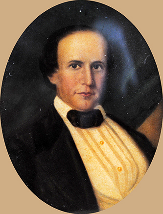 A miniature portrait of James Biddle Shepard. Image courtesy of Tryon Palace.