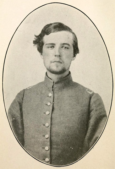 Photograph of Henry Elliott Shepherd in Confederate uniform, from his <i>Narrative of Prison Life at Baltimore and Johnson's Island, Ohio,</i> published 1917 by Commerical Ptg. & Sta. Co., Baltimore.  Presented on Archive.org. 