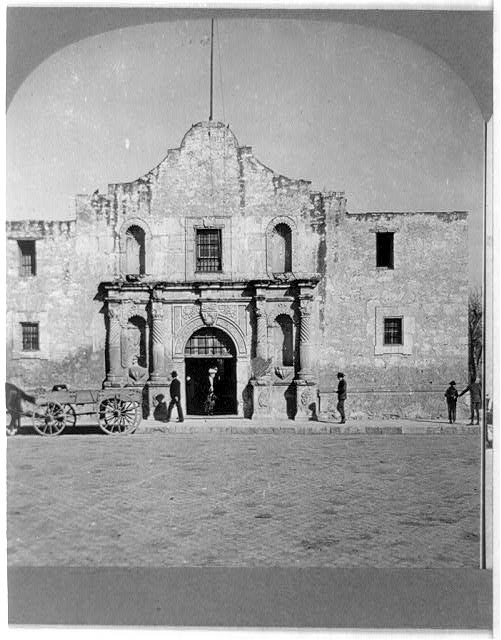"The Alamo," San Atonio, Texas, photograph 1909.  From the Library of Congress Prints & Photographs Online Catalog. 