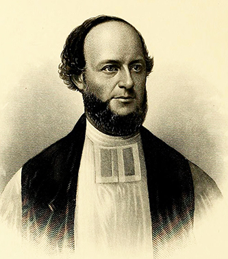 An 1880 engraving of Reverend Aldert Smedes. Image from Archive.org.