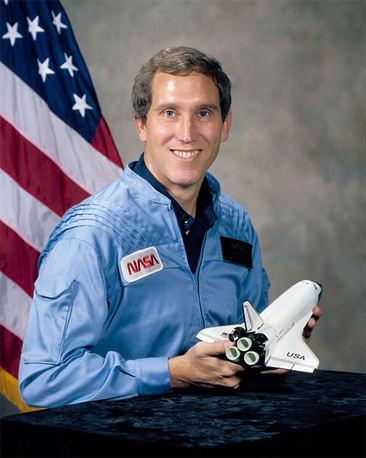 Portrait of Captain Michael J. Smith, NASA.  From Biographical Data, National Aeronautics and Space Administration. 