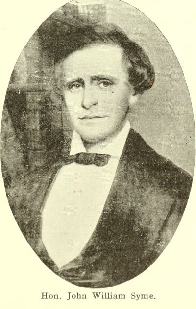 Image of Hon. John William Syme, from Norwich University, 1819-1911; her history, her graduates, her roll of honor by William A. Ellis and Grenville M. Dodge, [p. 231], published in 1911 by Montpelier, Vt.: The Capital City Press. Presented on Internet Archive.