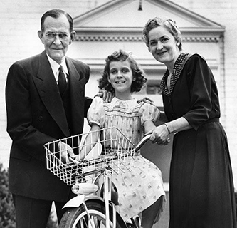 William B. Umstead with his wife Merle Davis Umstead and daughter Merle Bradley Umstead. Image from the North Carolina Museum of History.