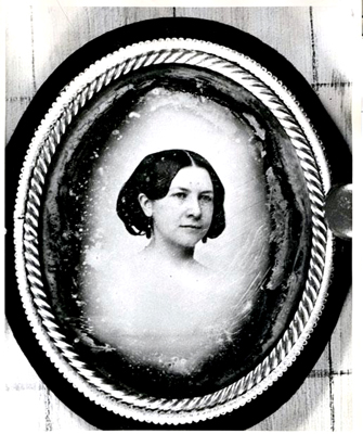 Photograph of a daguerretype of Ann Sellman Inglehart Waddell, wife of James Waddell.  From the collections of the North Carolina Museum of History. 
