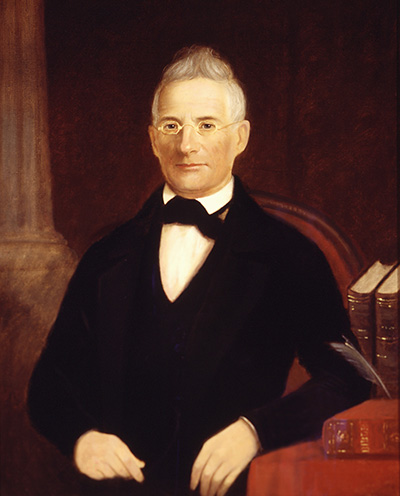 A portrait of Samuel Wait (1789-1867). Image from Wake Forest University.