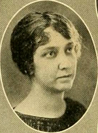 A photograph of Marie Anne Updike White, wife of Newman Ivey White, from the 1925 Duke University yearbook. Image from the University of North Carolina at Chapel Hill.