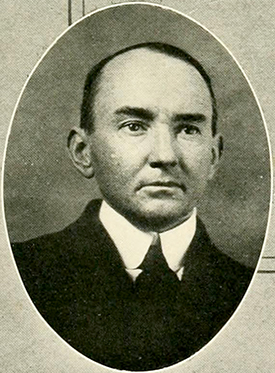 A photograph of Dr. Louis Round Wilson published in 1921. Image from the University of North Carolina at Chapel Hill.