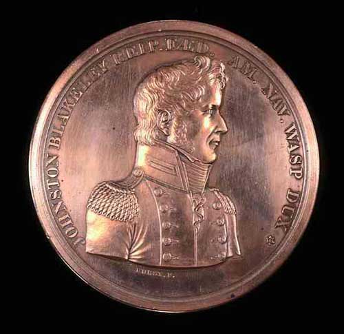 Commemorative Medal in honor of Johnston Blakeley. North Carolina Museum of History.
