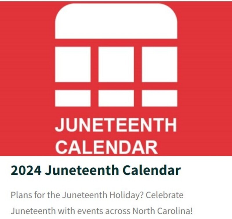 Calendar of 2024 Juneteenth events