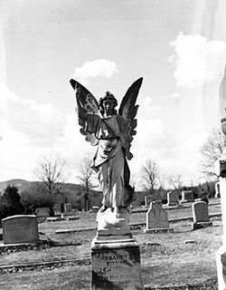 Tom Wolfe's Angel "Look Homeward Angel" Asheville, NC, Buncombe County, 1949. From North Carolina Conservation and Development, Travel and Tourism photo files, North Carolina State Archives, call #: ConDev8200A. 