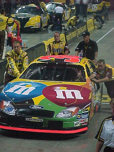 NASCAR M&M car