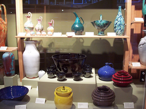 Pottery display