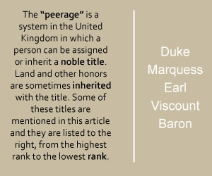 Titles of British peerage