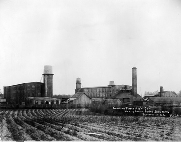 Ashley Bailey Silk Mills, c.1910, Fayetteville, NC. From the Carolina Power and Light (CP&L) Photograph Collection, North Carolina State Archives, call #: PhC68_1_306, Raleigh, NC.